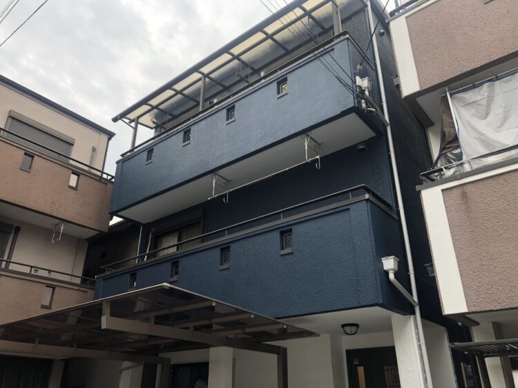 大阪市旭区生江戸建外壁屋根塗装工事