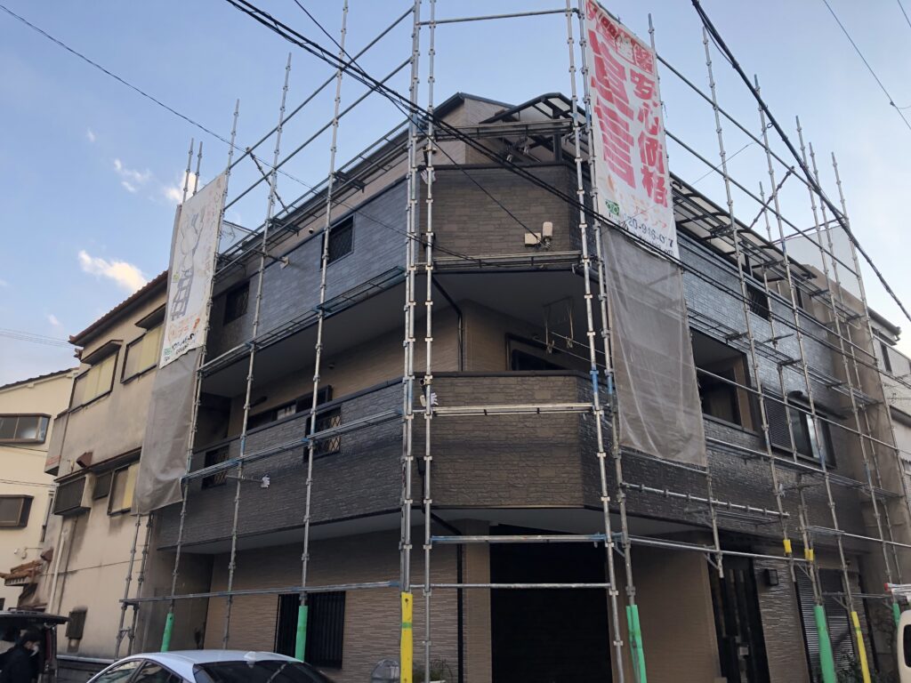 大阪市西成区外壁塗装検査完了