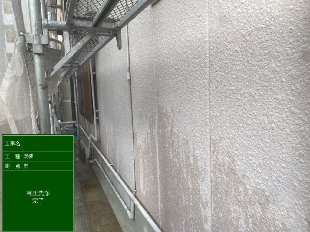 大阪市城東区外壁高圧洗浄完了