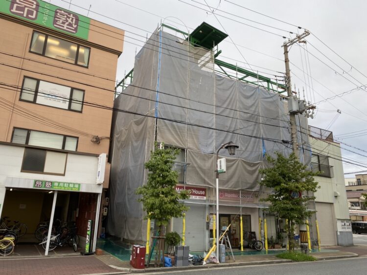大阪市西淀川区外壁塗装着工